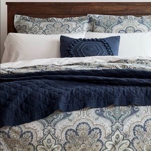 Pottery Barn Jordana Paisley Duvet & Shams - king